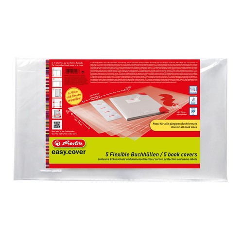 Herlitz buchhülle 5er pack - herlitz,