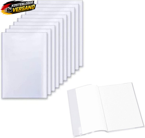 Buchumschläge transparent - a4,