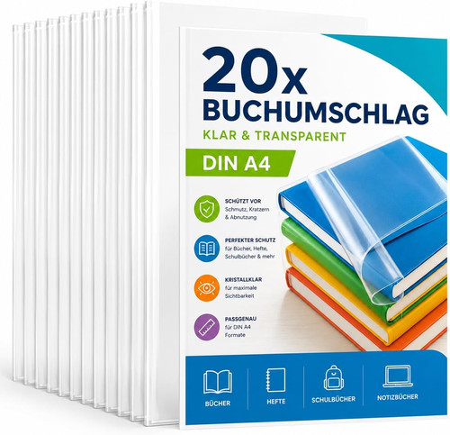Buchschoner din transparent - a4,