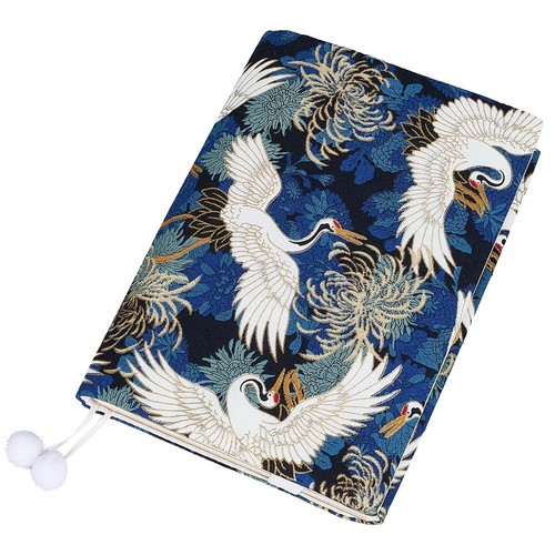 Buchschutz retro stil stoff - buchschutz,