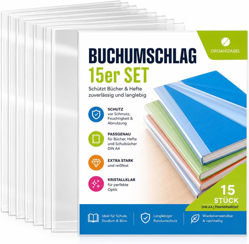 Buchschoner din transparent - buchschoner, a4