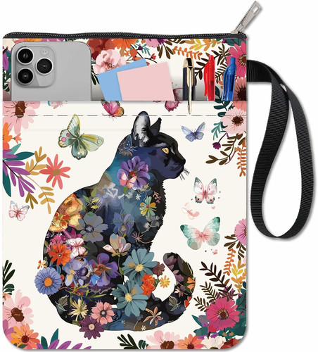 Buchhülle mit blumen und - buchhülle,
