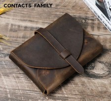 Vintage Echt Leder Buchhülle